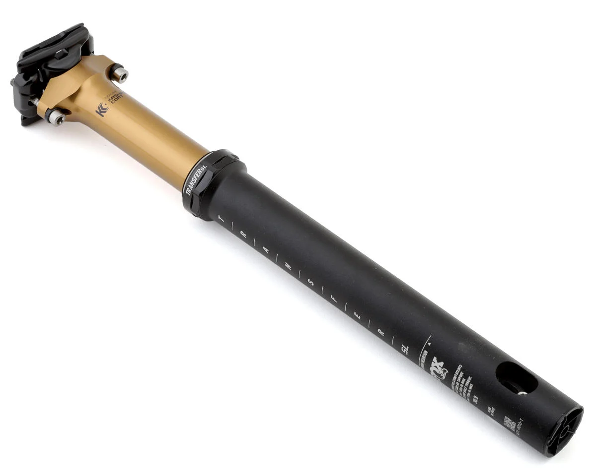 Fox Suspension Transfer SL Factory Dropper Seat Post (Kashima Coating) (30.9mm) (355mm) (75mm) (Internal Routing) (Re...